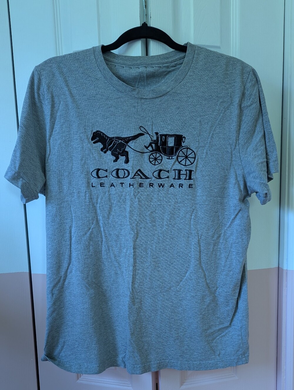 Coach Gray Short-Sleeve Logo Tee